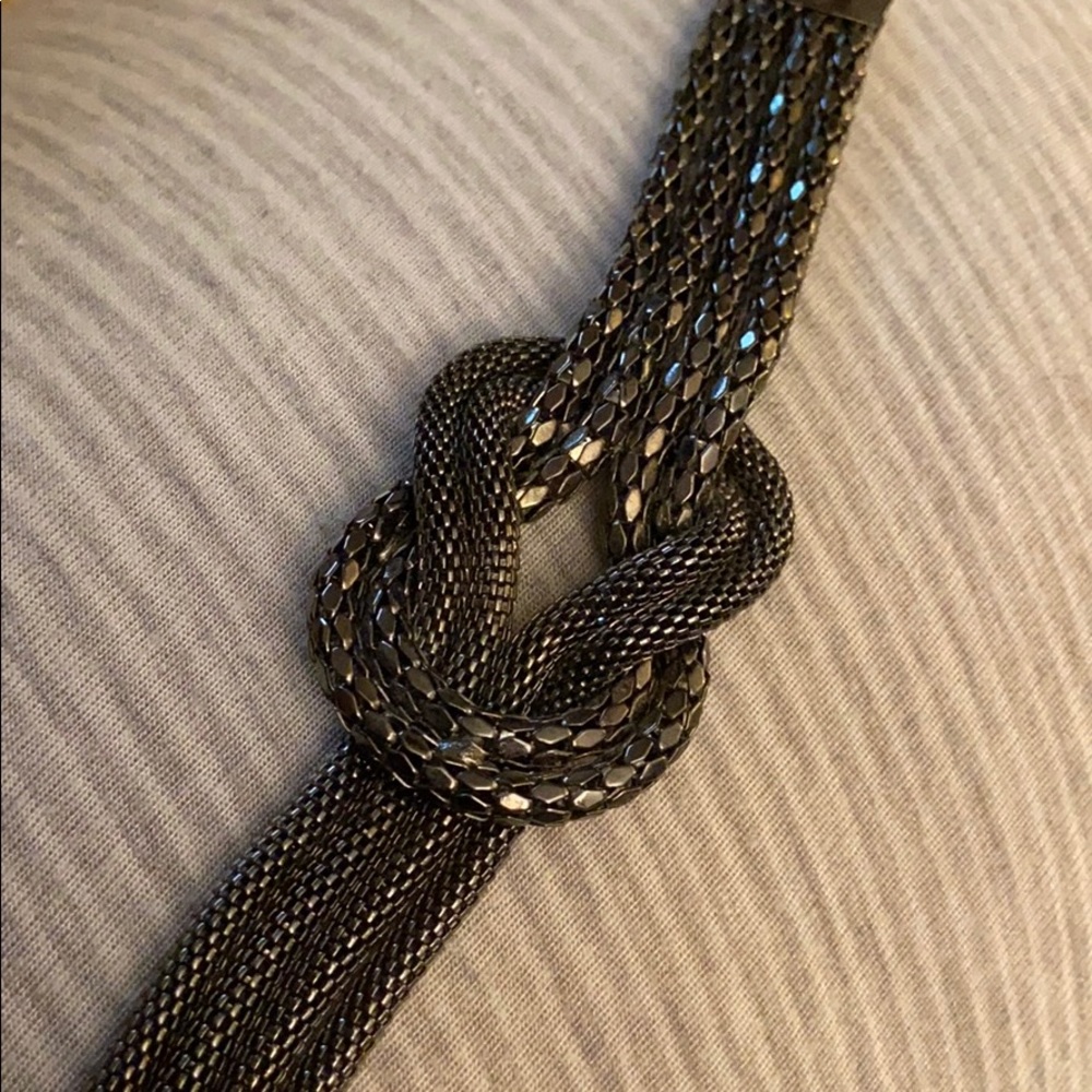 Black metal bracelet